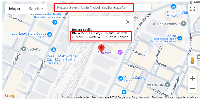 ID negocio de Google Business Profile