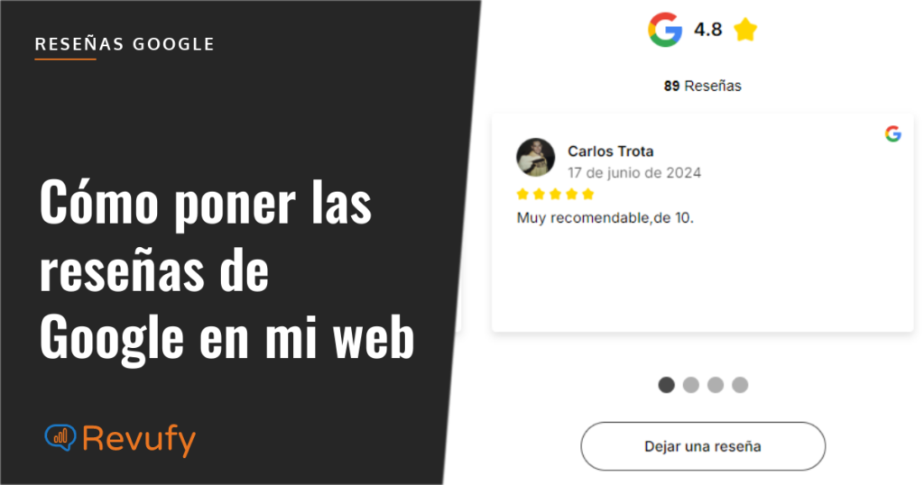 Como poner las reseñas de google en mi web